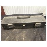 A protective black carrying case