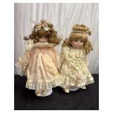 Two Collectable Porcelain Dolls