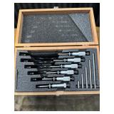 Starrett 436 outside micrometer set. The kit