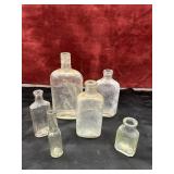 6 pc. vintage Stearns Quality clear glass