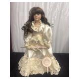 17" Vintage Porcelain Child Doll Ivonne Heather