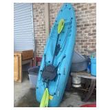 Lifetime Hydros Turquoise sit-on-top kayak with a