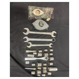 Tools, Chalk Line, Various Wrenches, Socket Set