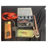 Tools, Soldiering Iron, Heavy Duty Pipe Wrench