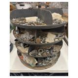 Metal Nuts & Bolts Carousel Organizer