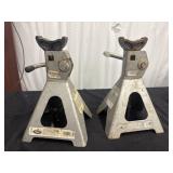 Two Mack brand jack stands