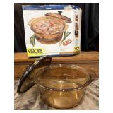 Visions Corning Ware Amber 5 qt covered Dutch