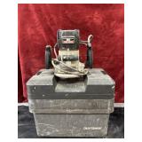 2 pc. vintage Craftsman router with box case.