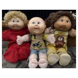3 vintage Cabbage Patch Kids dolls. 3  with