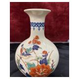 Japanese hand-painted porcelain vase