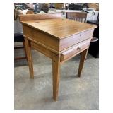 Rustic, Antique pine clerks desk featuring a