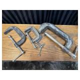 Vintage Metal C- clamps. Includes Two 6- inch, 1