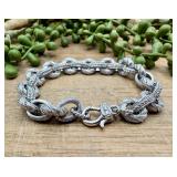 JUDITH RIPKA .925 Sterling Silver 8ï¿½ Chunky Link