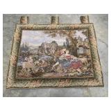 Vintage French tapestry wall