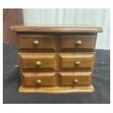 Vintage Small Wooden Jewelry Box