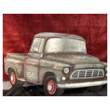 decorative Route 66 vintage truck metal wall