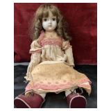 2 vintage porcelain dolls,