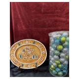 2 pc. vintage Home Interiors ceramic gingerbread