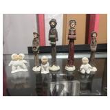 Vintage Victorian-Style Pencil Figurines