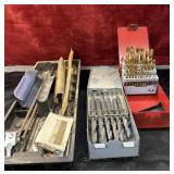3 pc. titanium-coated high-speed steel (HSS)