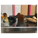 3 Various Duck Items Including a Wood