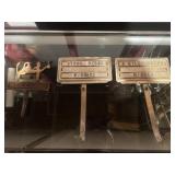 Vintage Agricultural Marker Signs