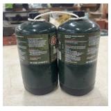 Two Camping Propane Fuel Tanks
