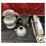3 pc. vintage Cromwell hand-wrought hammered