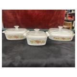 3 Corning Ware Casserole Spice of Life Dishes