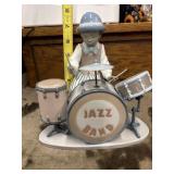 Lladrï¿½ "Jazz Drums" porcelain figurine from the