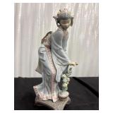 Lladro "Mayumi" Porcelain Figure Geisha in Blue