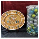 2 pc. vintage Home Interiors ceramic gingerbread