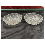 2 Vintage Anchor Hocking Medallion