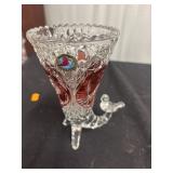 Hofbauer Byrdes collection cornucopia bud vase