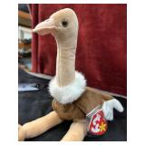 TY Beanie Baby Stretch the Ostrich with Tag