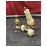 Vintage onyx stone sculpture designed as a