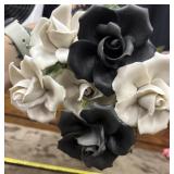 vintage Napoleon porcelain Capodimonte white rose