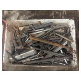 vintage metal tin With an assortment of Allen