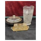 Anchor Hocking smoked amber glass pie dishes With