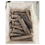 Bundle of railroad ties Nails