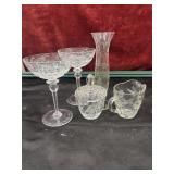 2 Rogaska Gallia crystal champagne sherbet