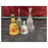 A bundle of 4 different types of bells