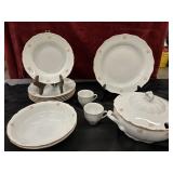 12 pc. Alpine Rose Bohemia Fine China Dishes
