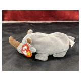 Ty Beanie Baby Spike the Rhinoceros with Tag