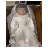 vintage bisque porcelain African American bride