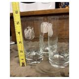 Assorted mix of drinking glasses