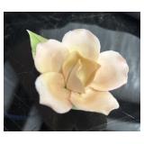 Peach Campodimonte Porcelain Rose Figure