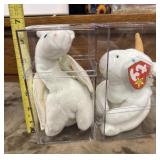Ty Beanie Babies housed in protective acrylic