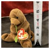 TY Beanie Baby Seaweed the Otter with Tag Vintage