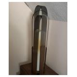 Mid-Century Modern Wood And Acrylic Floor Lamp.